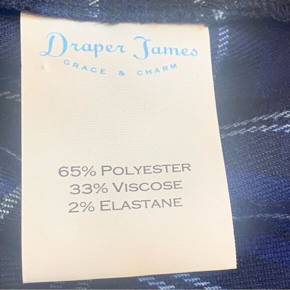 Draper James Blue Plaid Puff Sleeve Blouse Size 0 - Picture 7 of 10